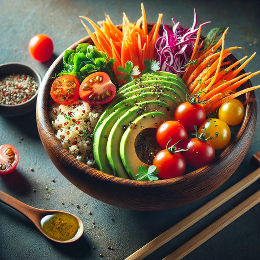 9) Buddha bowl aux graines et CBD : Fraîcheur asiatique