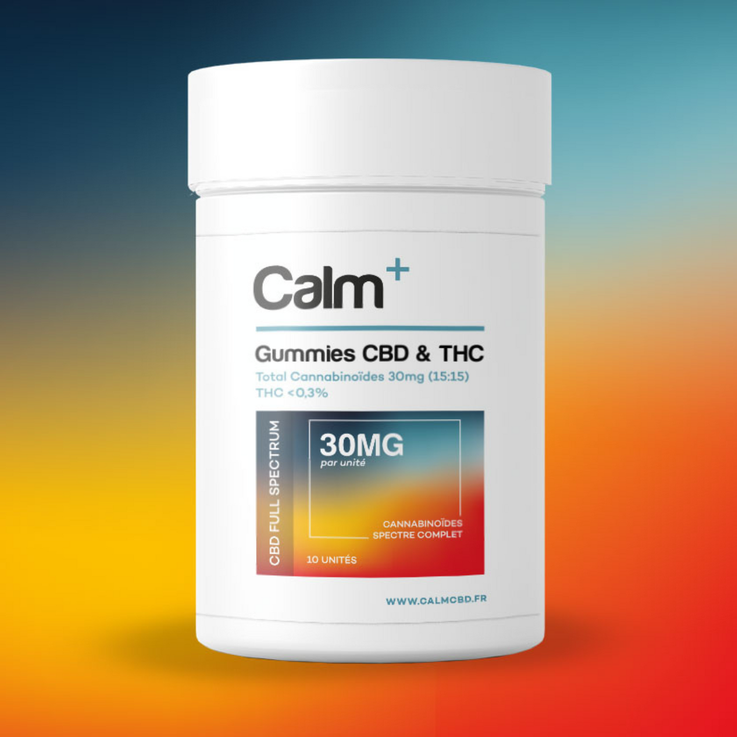 Gummies CERISE - CITRON - FRAMBOISE BLEU x10 - 15mg CBD / 15mg THC