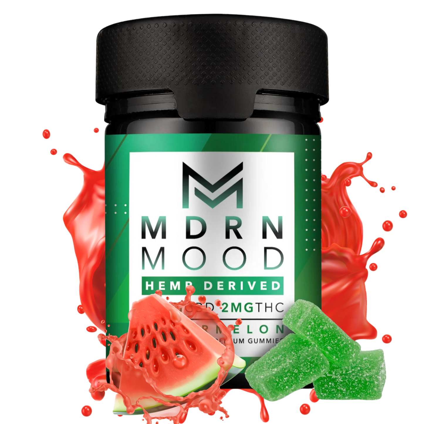 Gummies WATERMELON x20 - 25mg CBD / 02mg THC