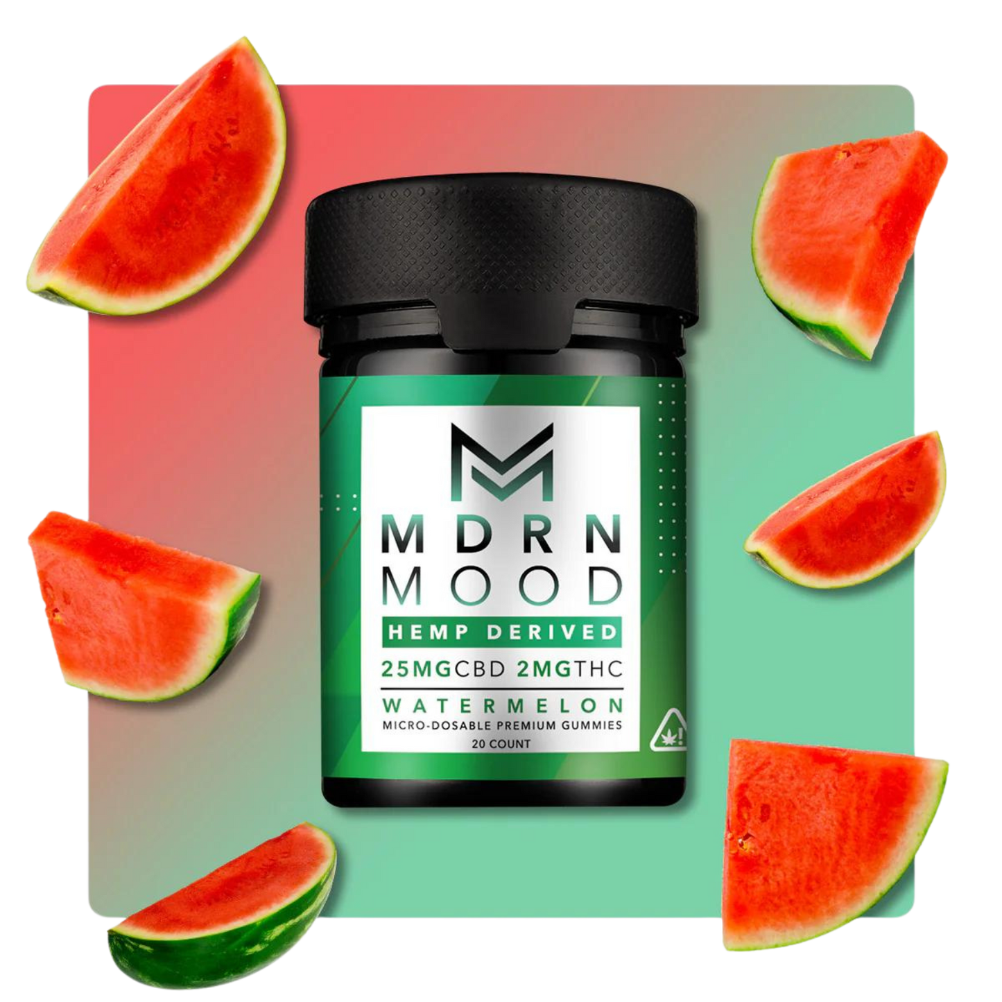 Gummies WATERMELON x20 - 25mg CBD / 02mg THC