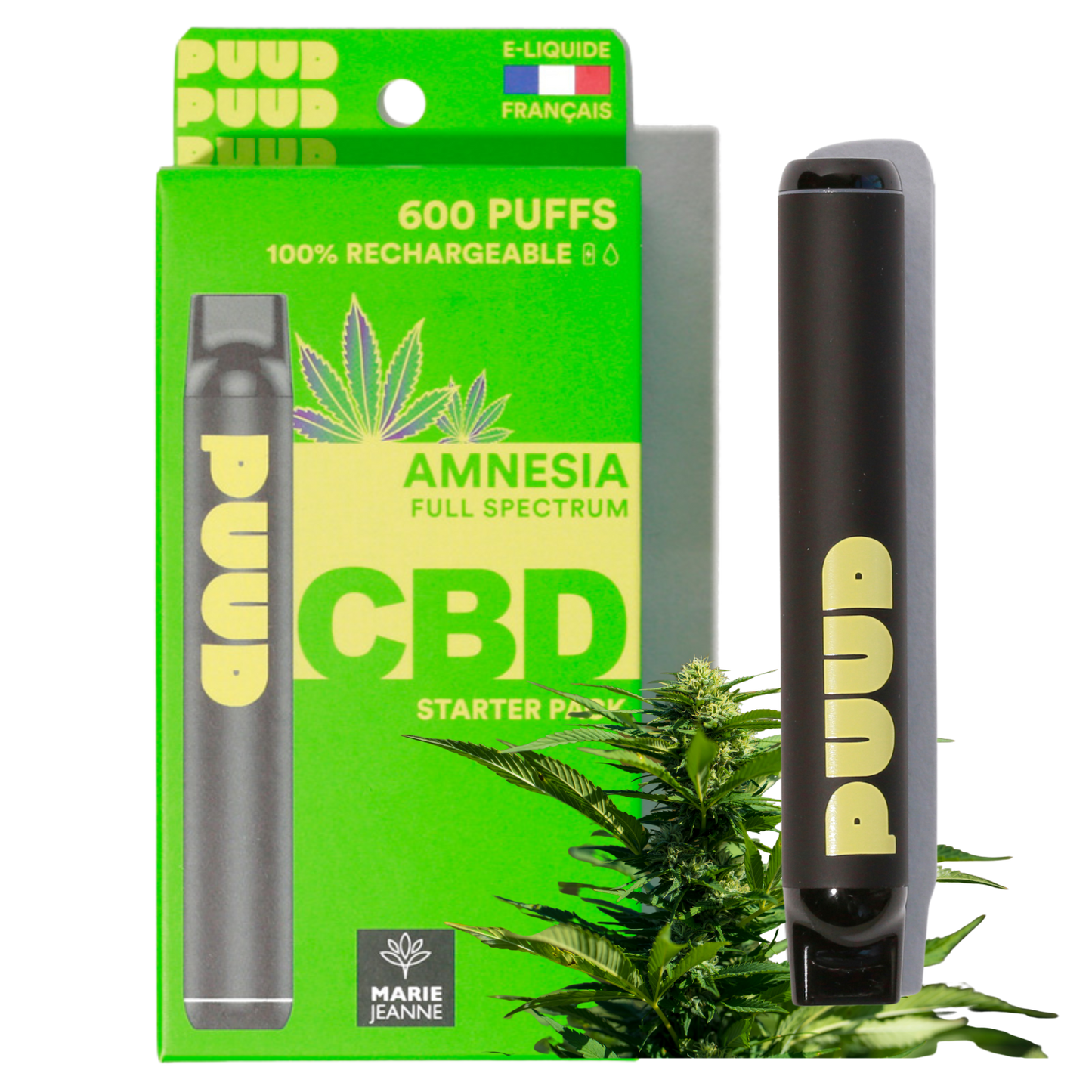 PUUD Starter - AMNESIA FULL SPECTRUM - CBD 5% ~ PUUD MARIE JEANNE ~