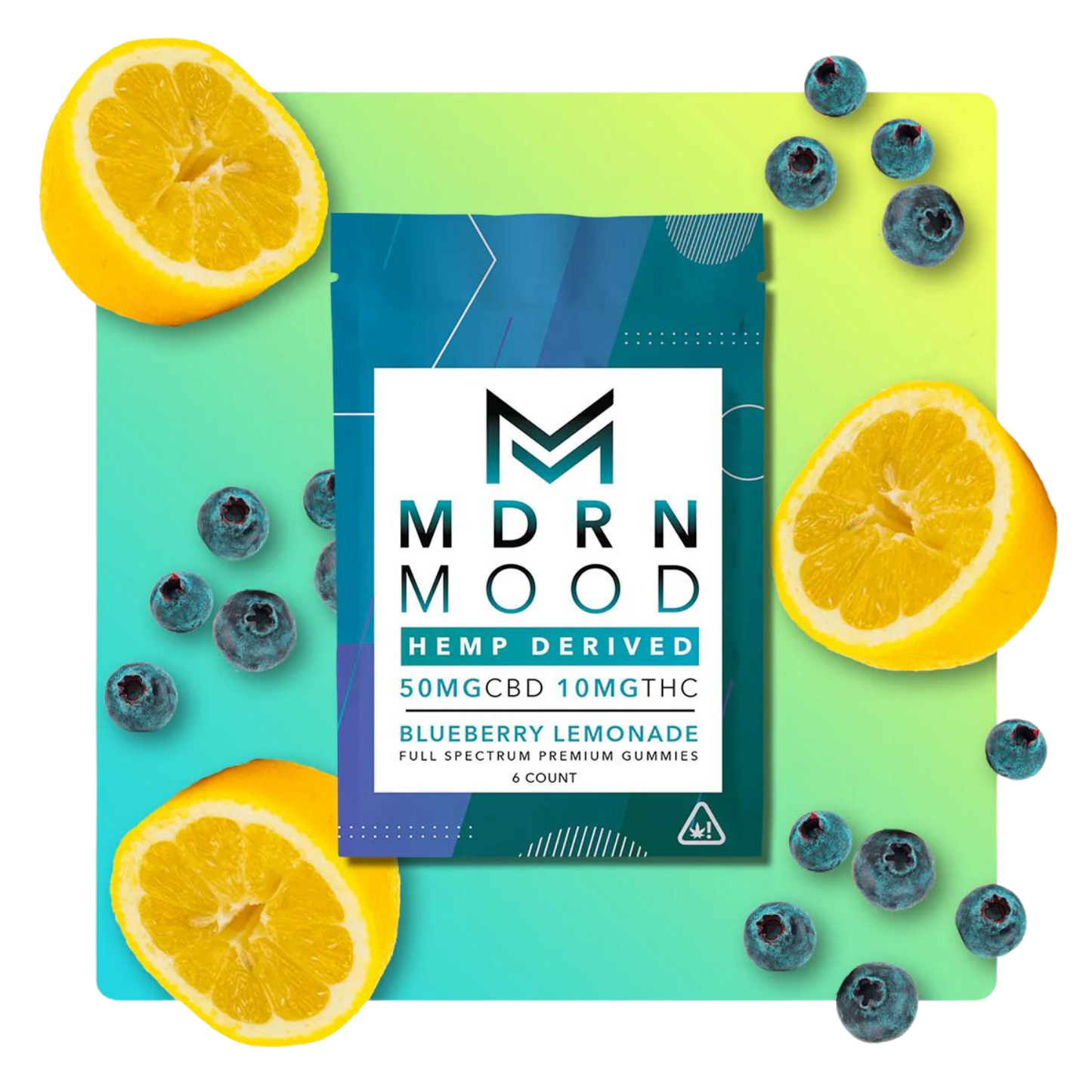 Gummies BLUEBERRY LEMONADE x6 - 50mg CBD / 10mg THC