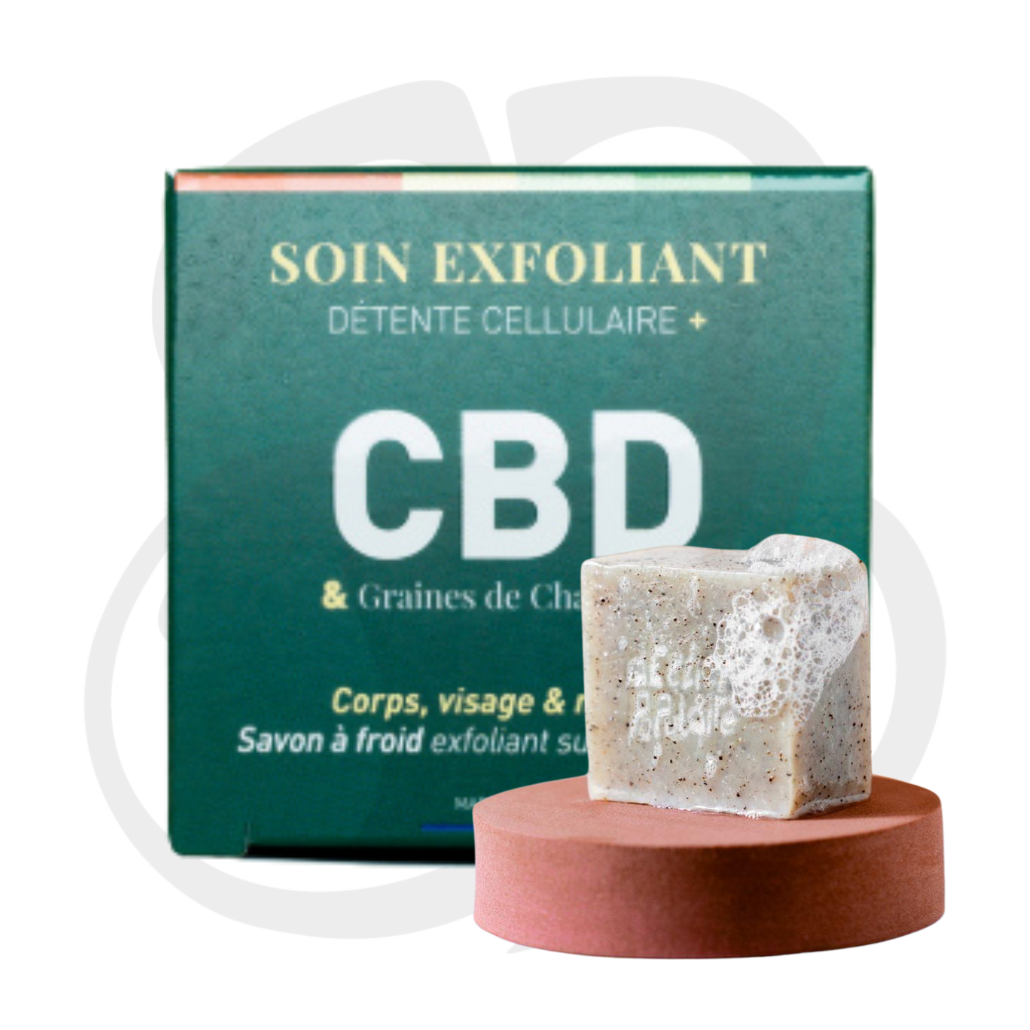 Soin Exfoliant Détente Cellulaire CBD - Savon à froid surgras - 90g