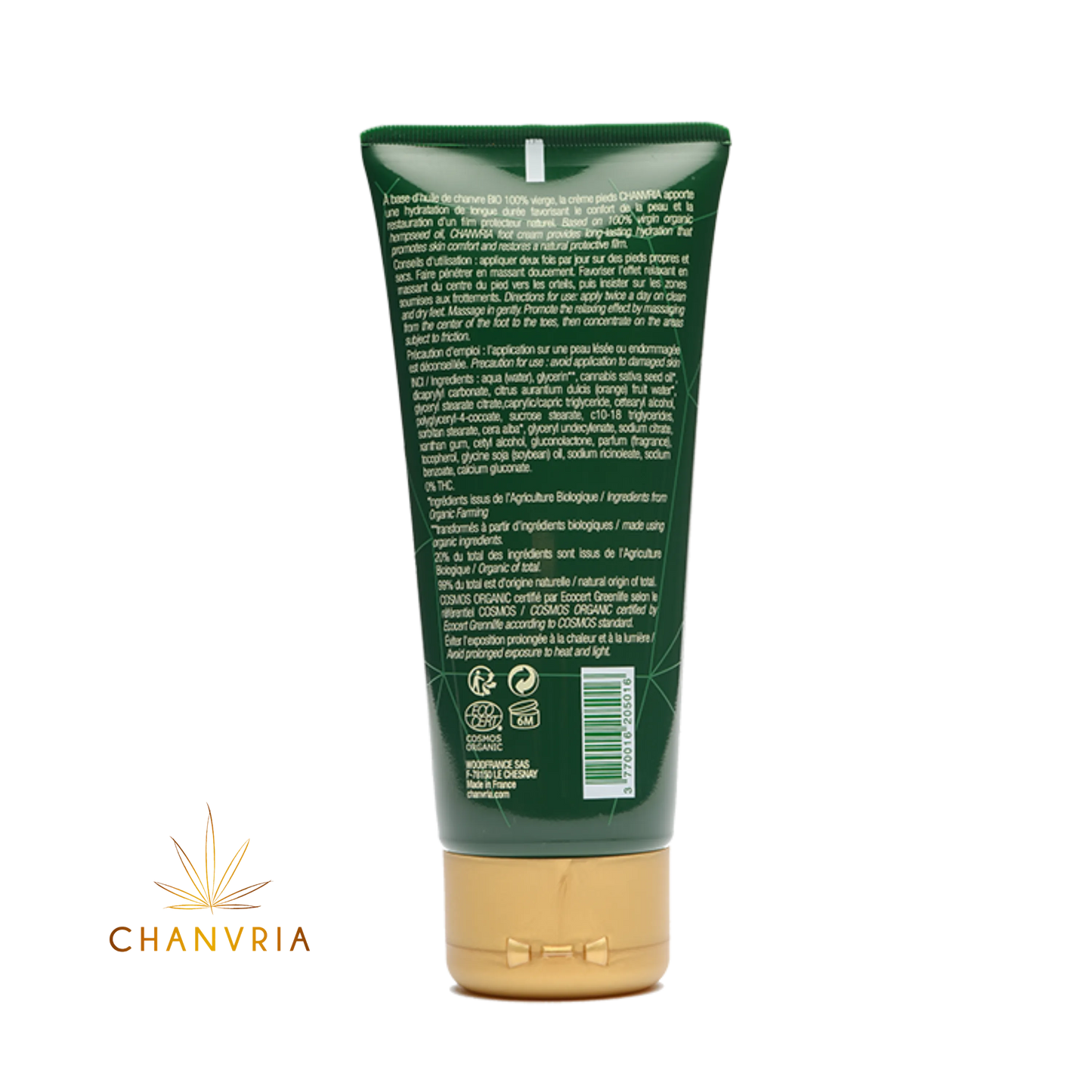 Crème Pieds Chanvre Bio – Nutrition & Protection | 100 ml