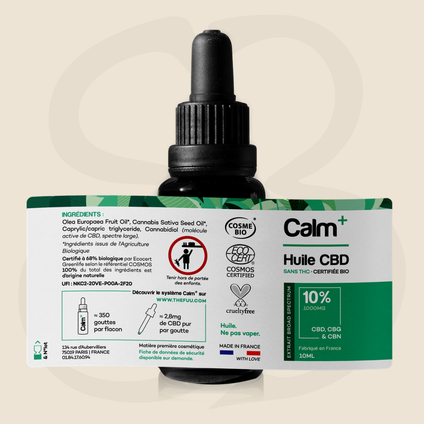 CALM+ HUILE CBD 10% / 20% / 30%