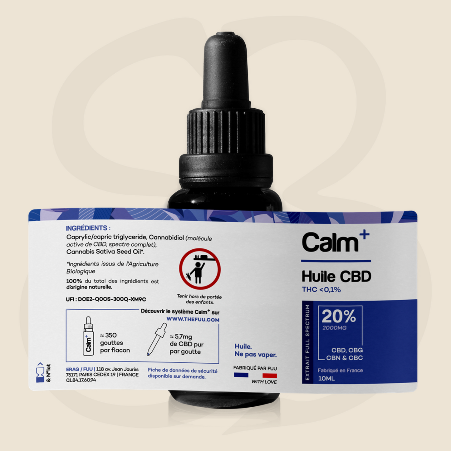 CALM+ HUILE CBD 10% / 20% / 30%