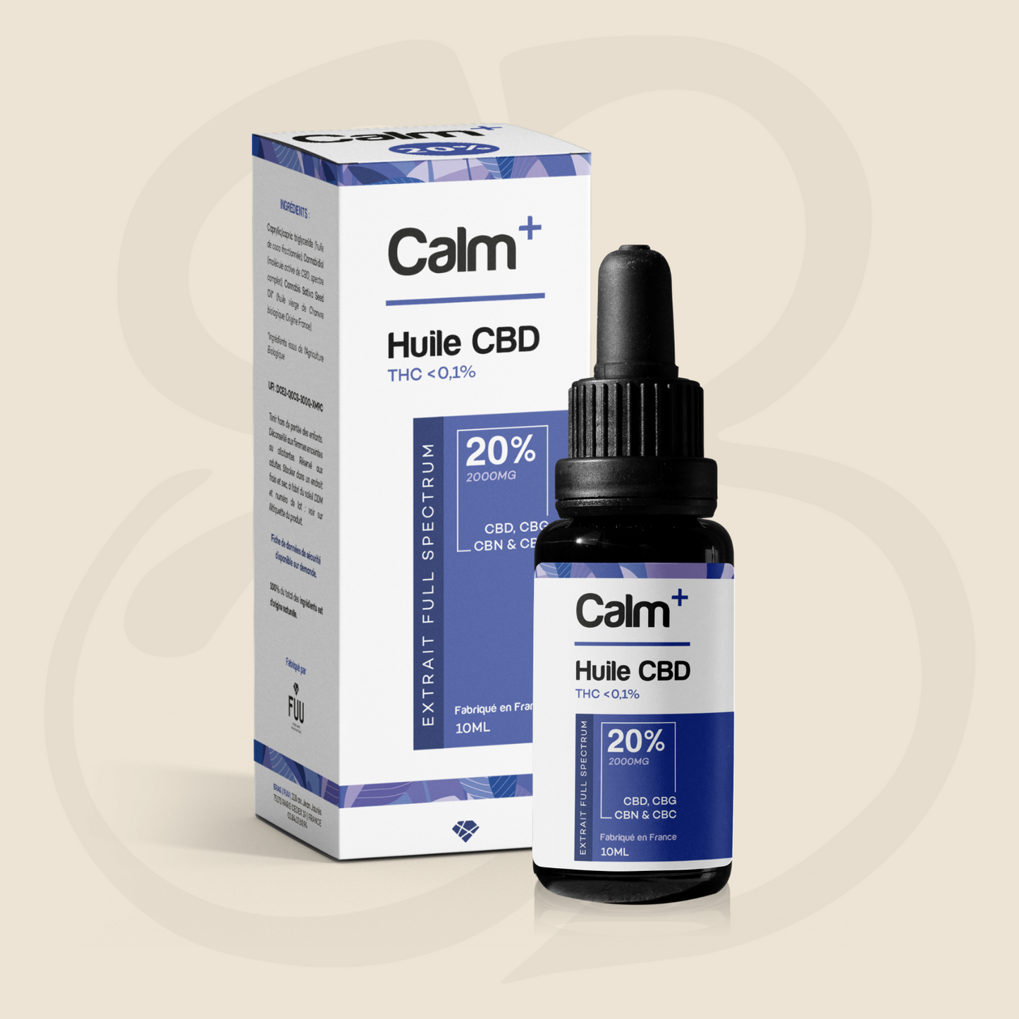 CALM+ HUILE CBD 10% / 20% / 30%
