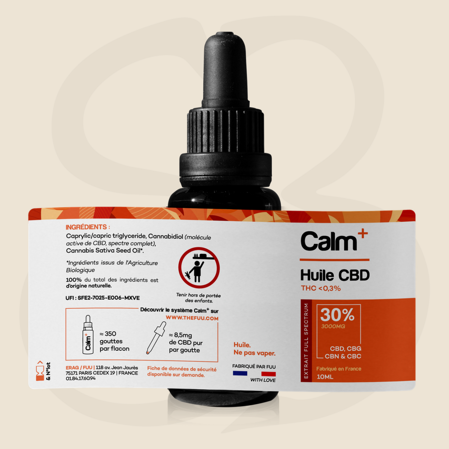 CALM+ HUILE CBD 10% / 20% / 30%