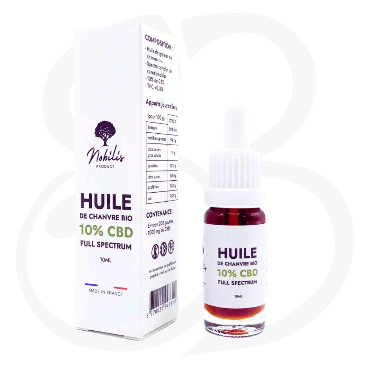 NOBILIS HUILE CBD 10% / 20% / 30% FULL SPECTRUM