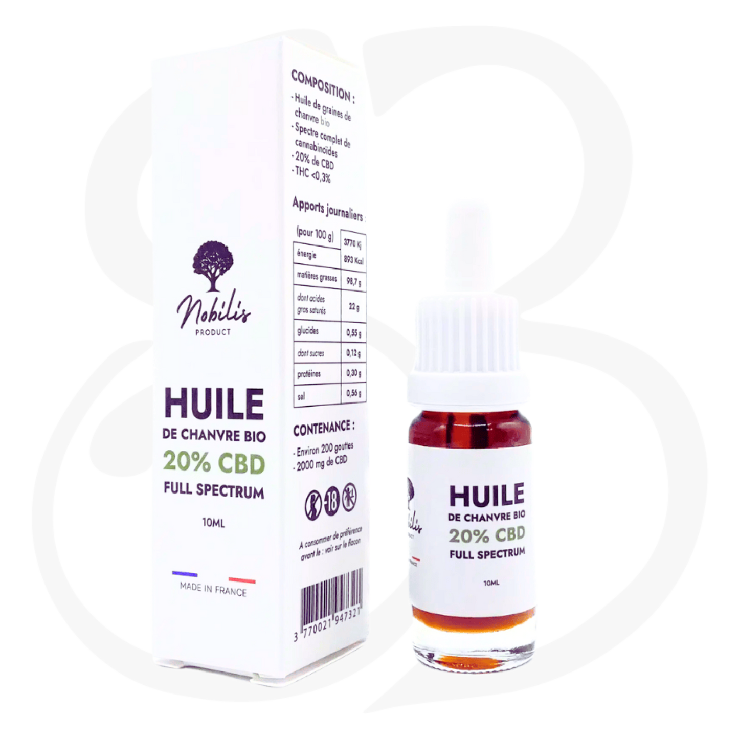 NOBILIS HUILE CBD 10% / 20% / 30% FULL SPECTRUM