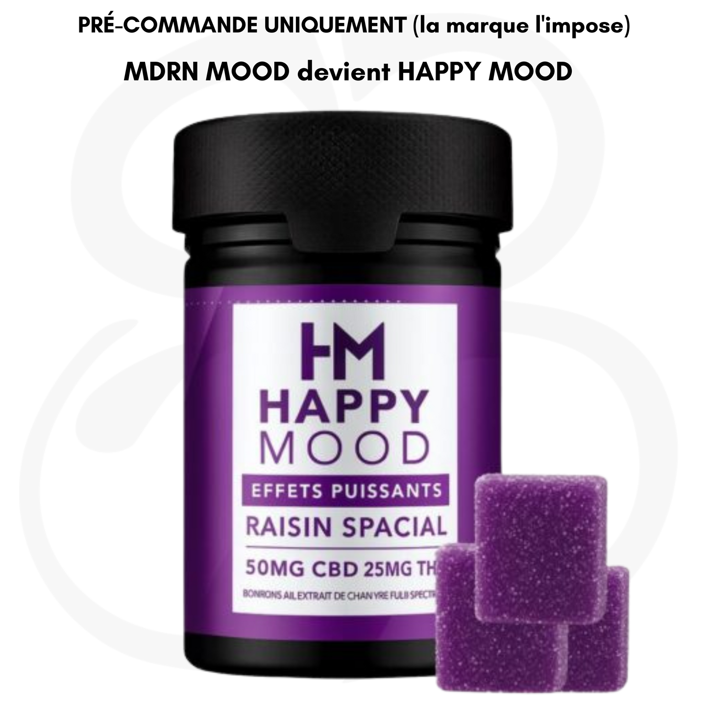 Gummies Galaxy Grape x10 – 50mg CBD / 25mg THC – MDRN MOOD devient HAPPY MOOD