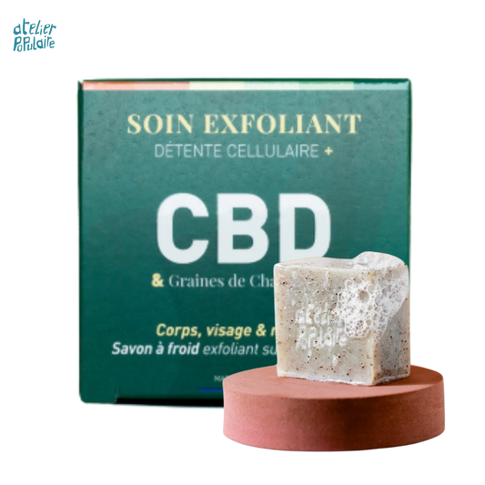 Savon Exfoliant CBD – Gommage Doux | 90 g - Rituel - SaBulle