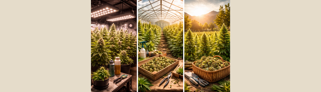 Indoor, greenhouse, outdoor : comprendre les méthodes de culture du CBD