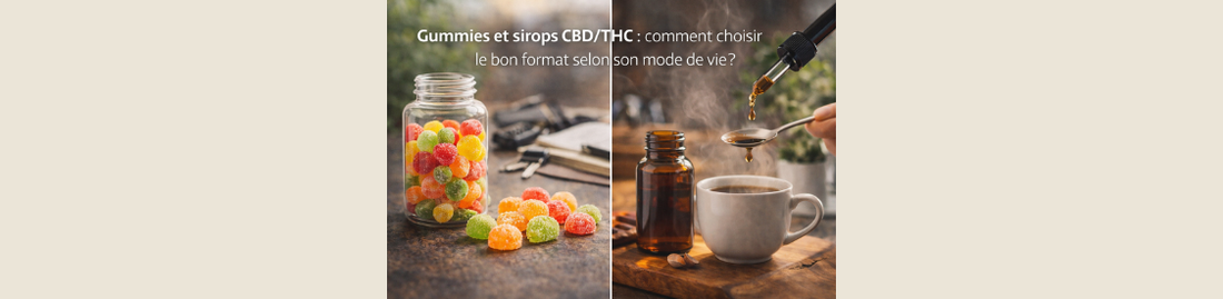 Gummies et sirops CBD/THC : comment choisir le bon format selon son mode de vie