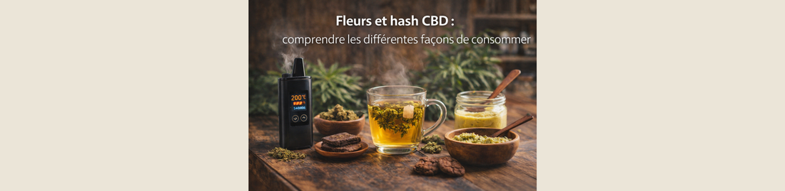 Fleurs et hash CBD : comprendre les différentes façons de consommer