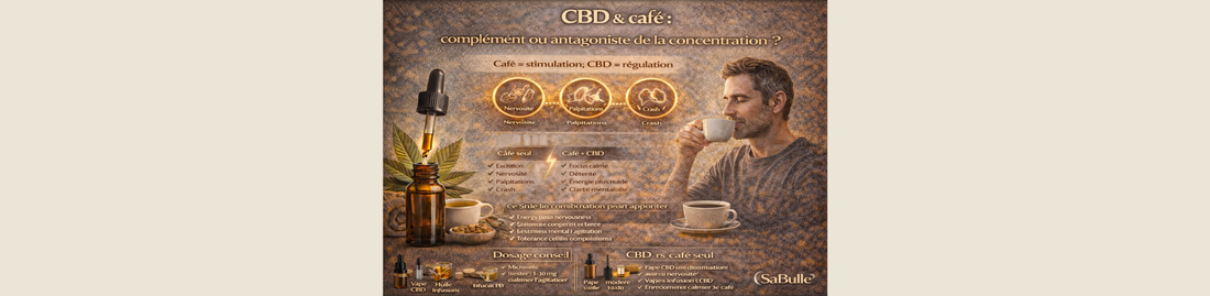 CBD & café : complément ou antagoniste de la concentration ?