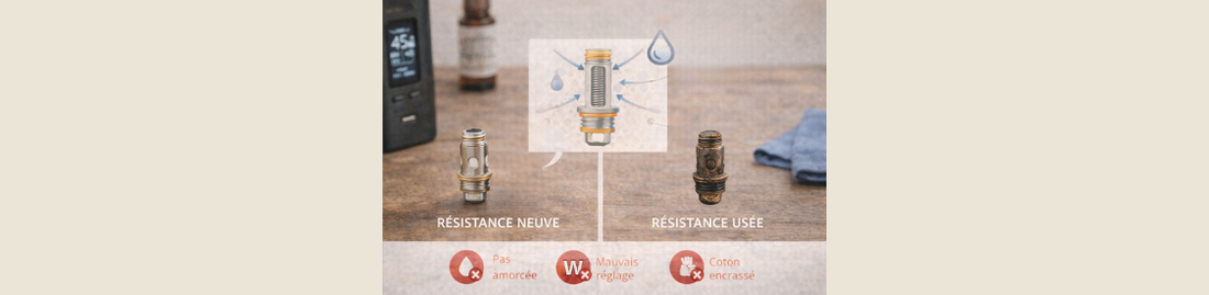 Résistances e-cigarette : les erreurs les plus courantes (et comment les éviter)
