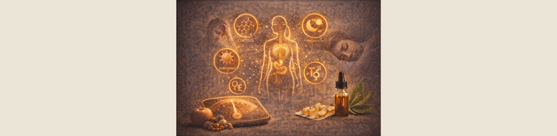CBD & hormones : influence réelle sur le cortisol, la sérotonine et l’équilibre hormonal ?