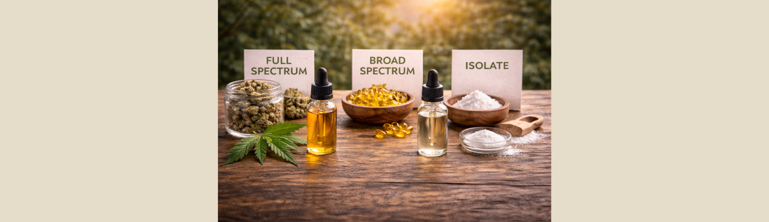 Full spectrum, broad spectrum, isolate : comprendre les différents types de CBD