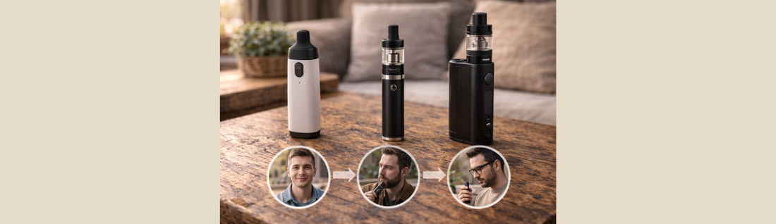 Quel matériel de vape choisir selon son profil : débutant, régulier ou confirmé