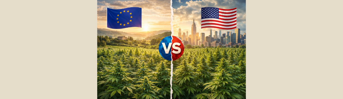 CBD européen vs CBD américain : quelles différences de standards et de philosophie ?