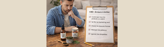 CBD : les erreurs les plus fréquentes chez les débutants (et comment les éviter)