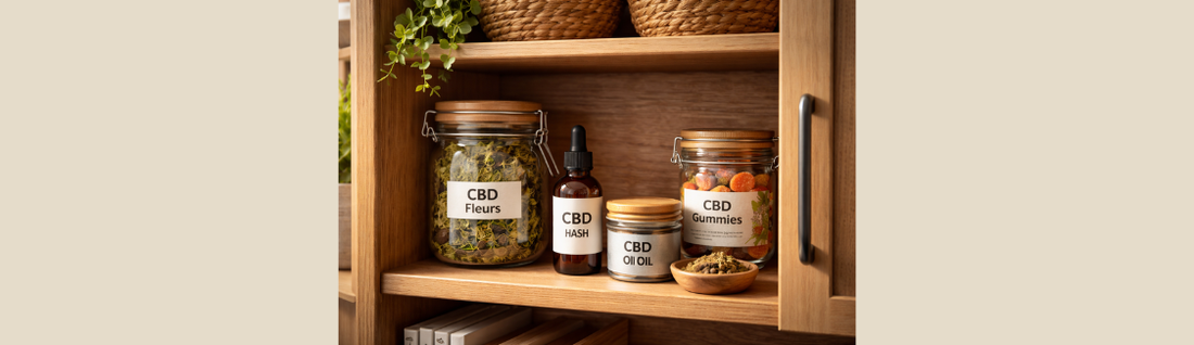 CBD : comment bien conserver fleurs, hash, huiles et gummies