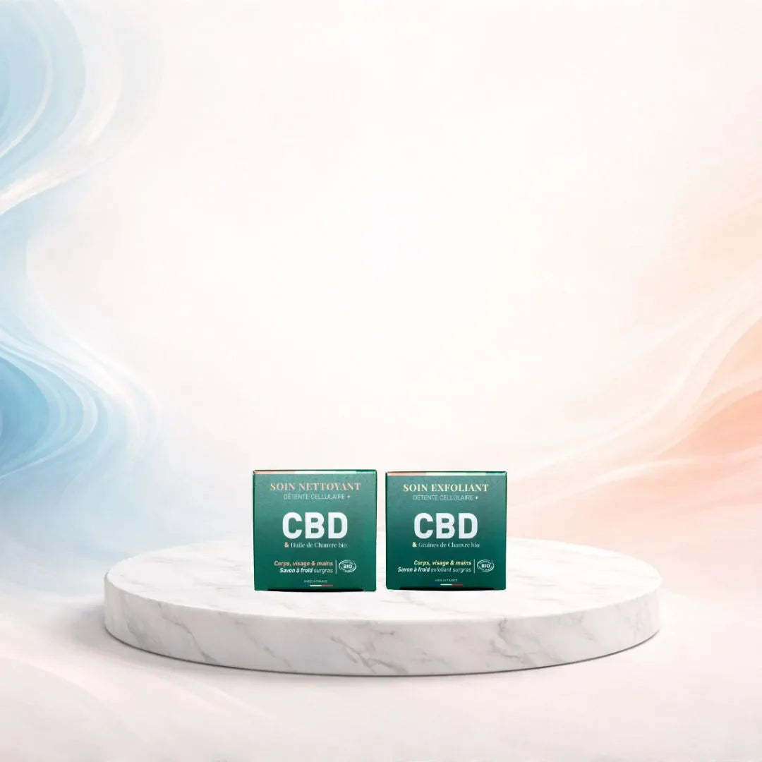 Savons nettoyants et exfoliants au chanvre bio et CBD pour nettoyer la peau en douceur et révéler l’éclat naturel.