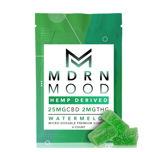 Gummies WATERMELON x6 - 25mg CBD / 02mg THC