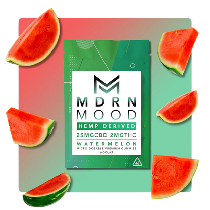 Gummies WATERMELON x6 - 25mg CBD / 02mg THC