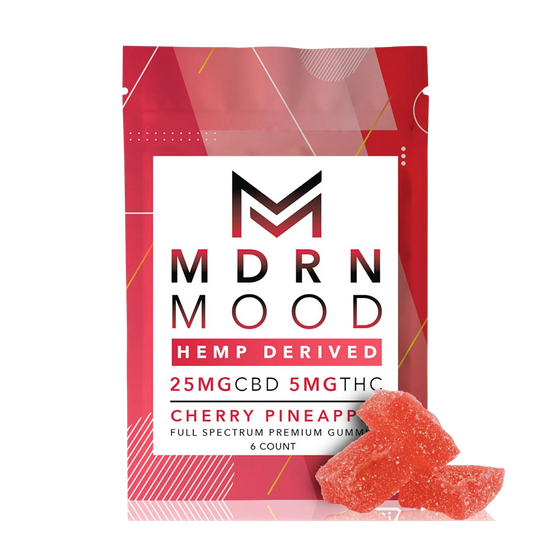 Gummies CHERRY PINEAPPLE x6 - 25mg CBD / 05mg THC