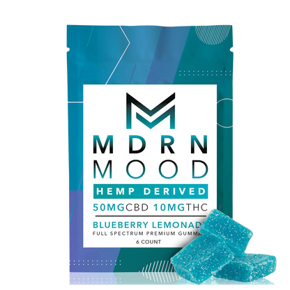 Gummies BLUEBERRY LEMONADE x6 - 50mg CBD / 10mg THC