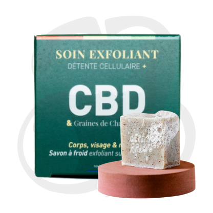 Soin Exfoliant Détente Cellulaire CBD - Savon à froid surgras - 90g