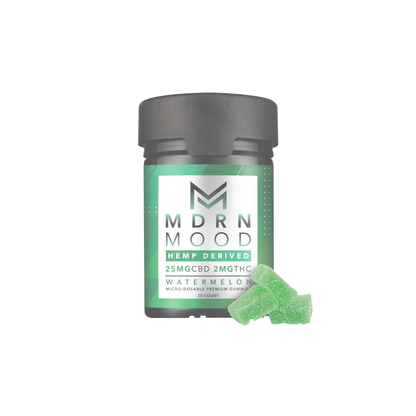 Mes P’tits Cubes – Watermelon x20 (25mg CBD / 2mg THC) – Anciennement MDRN MOOD / HAPPY MOOD