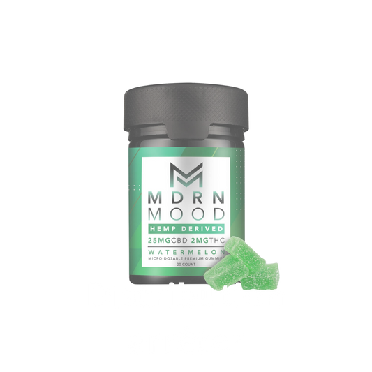 Mes P’tits Cubes – Watermelon x20 (25mg CBD / 2mg THC) – Anciennement MDRN MOOD / HAPPY MOOD