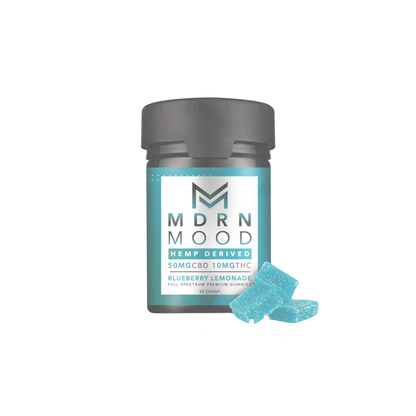 Mes P’tits Cubes – Blueberry Lemonade x20 (50mg CBD / 10mg THC) – Anciennement MDRN MOOD / HAPPY MOOD