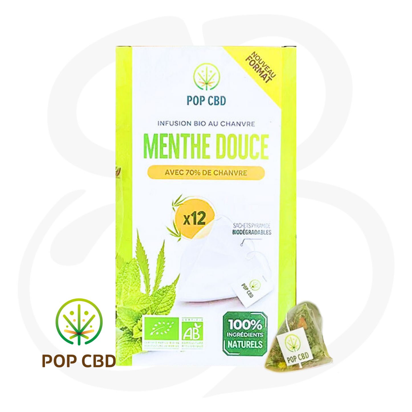 Le Rituel des Infusions - CBD Bio - Boite de 12 sachets pyramide