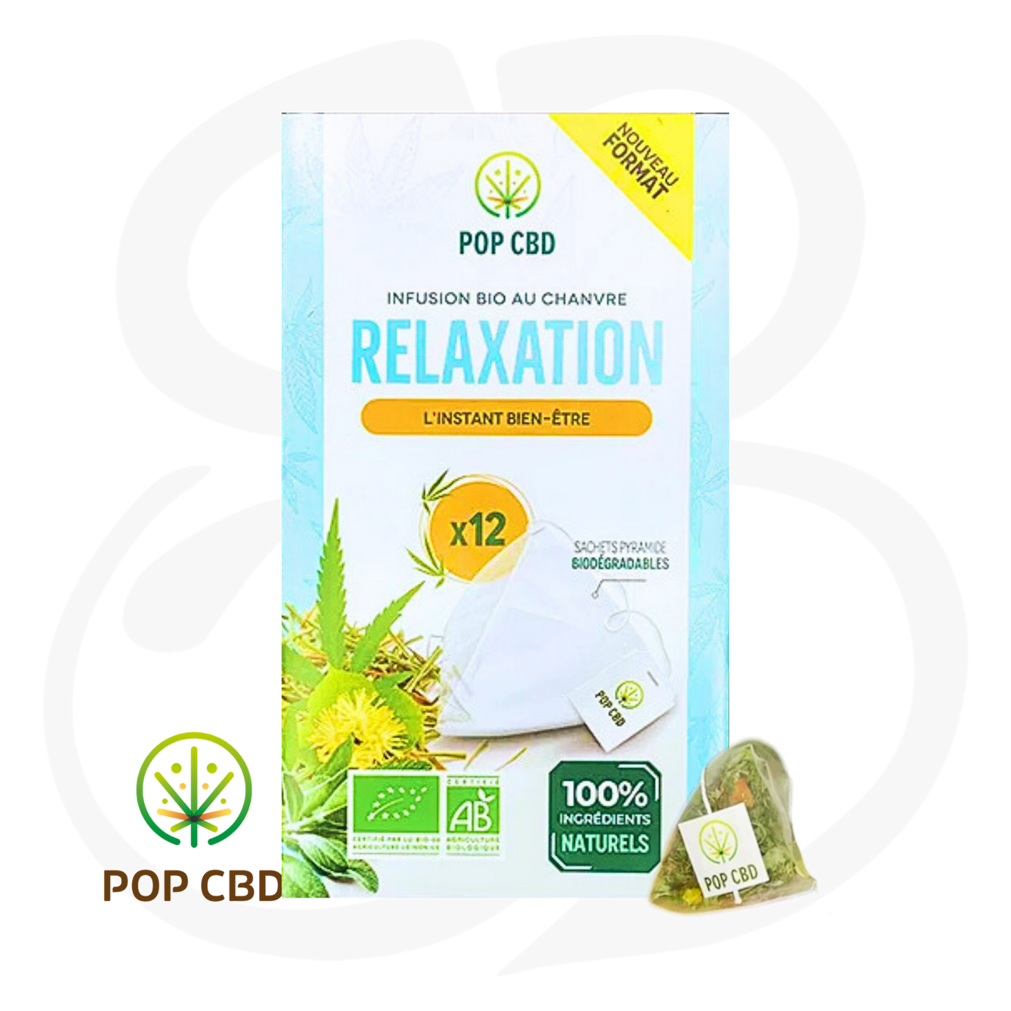 Le Rituel des Infusions - CBD Bio - Boite de 12 sachets pyramide