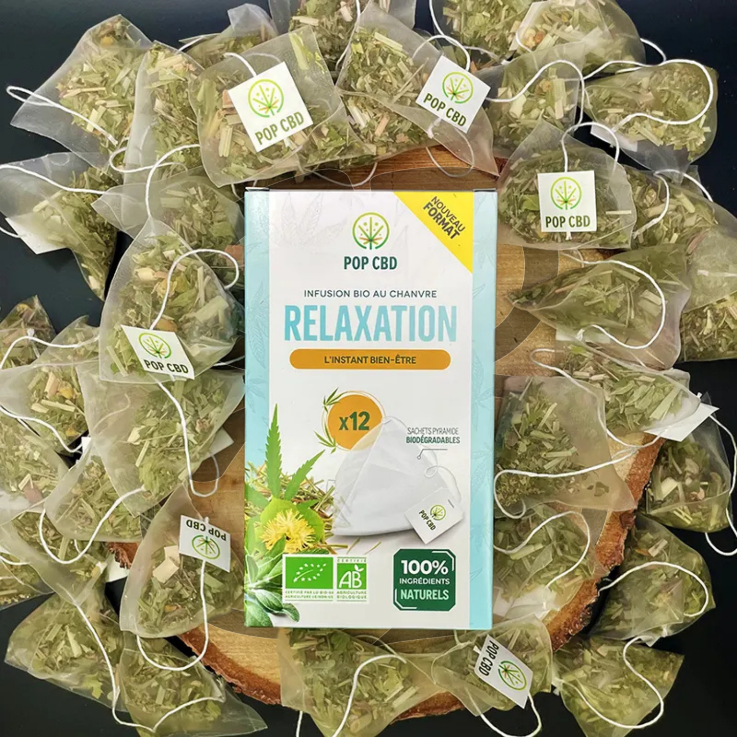 Le Rituel des Infusions - CBD Bio - Boite de 12 sachets pyramide