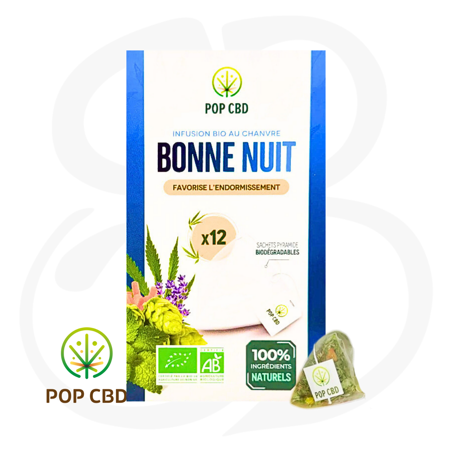 Le Rituel des Infusions - CBD Bio - Boite de 12 sachets pyramide