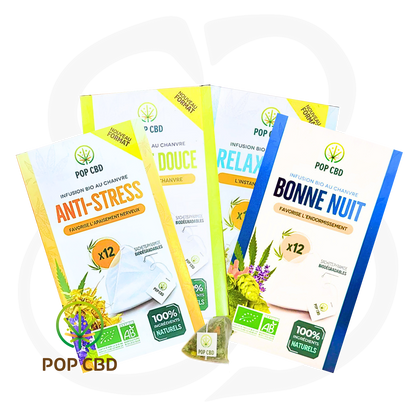 Le Rituel des Infusions - CBD Bio - Boite de 12 sachets pyramide