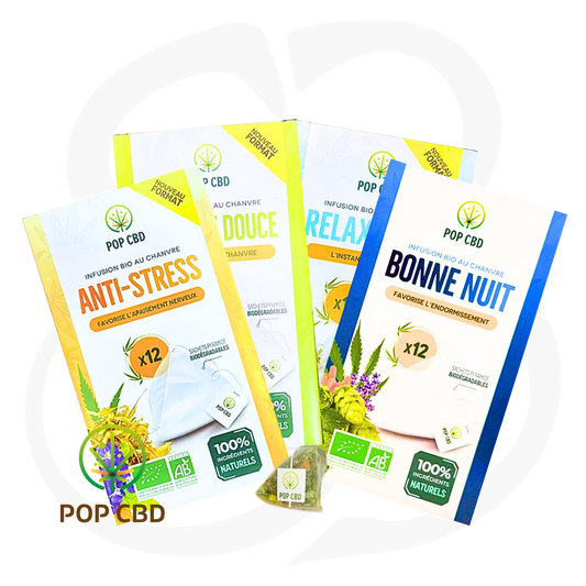 Le Rituel des Infusions - CBD Bio - Boite de 12 sachets pyramide