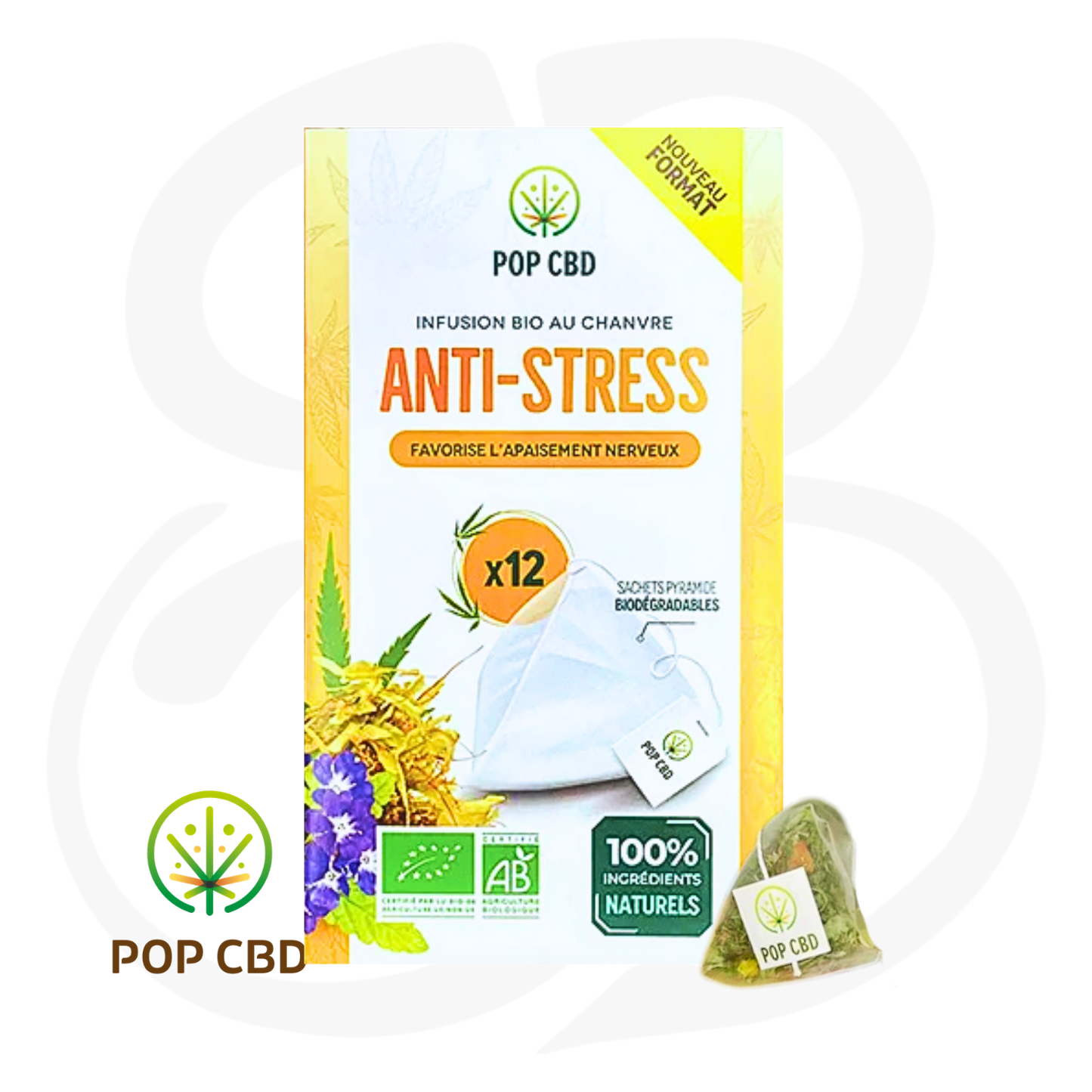 Le Rituel des Infusions - CBD Bio - Boite de 12 sachets pyramide