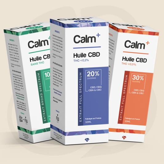 CALM+ HUILE CBD 10% / 20% / 30%