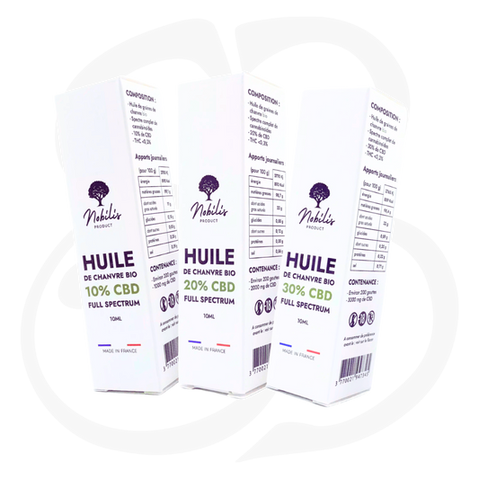 NOBILIS HUILE CBD 10% / 20% / 30% FULL SPECTRUM