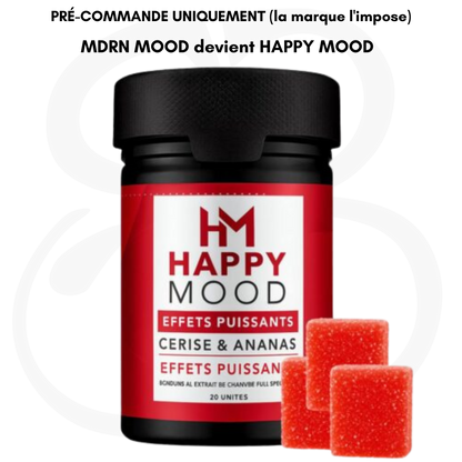 Gummies Cherry Pineapple x20 – 25mg CBD / 5mg THC – MDRN MOOD devient HAPPY MOOD