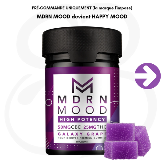 Gummies Galaxy Grape x10 – 50mg CBD / 25mg THC – MDRN MOOD devient HAPPY MOOD