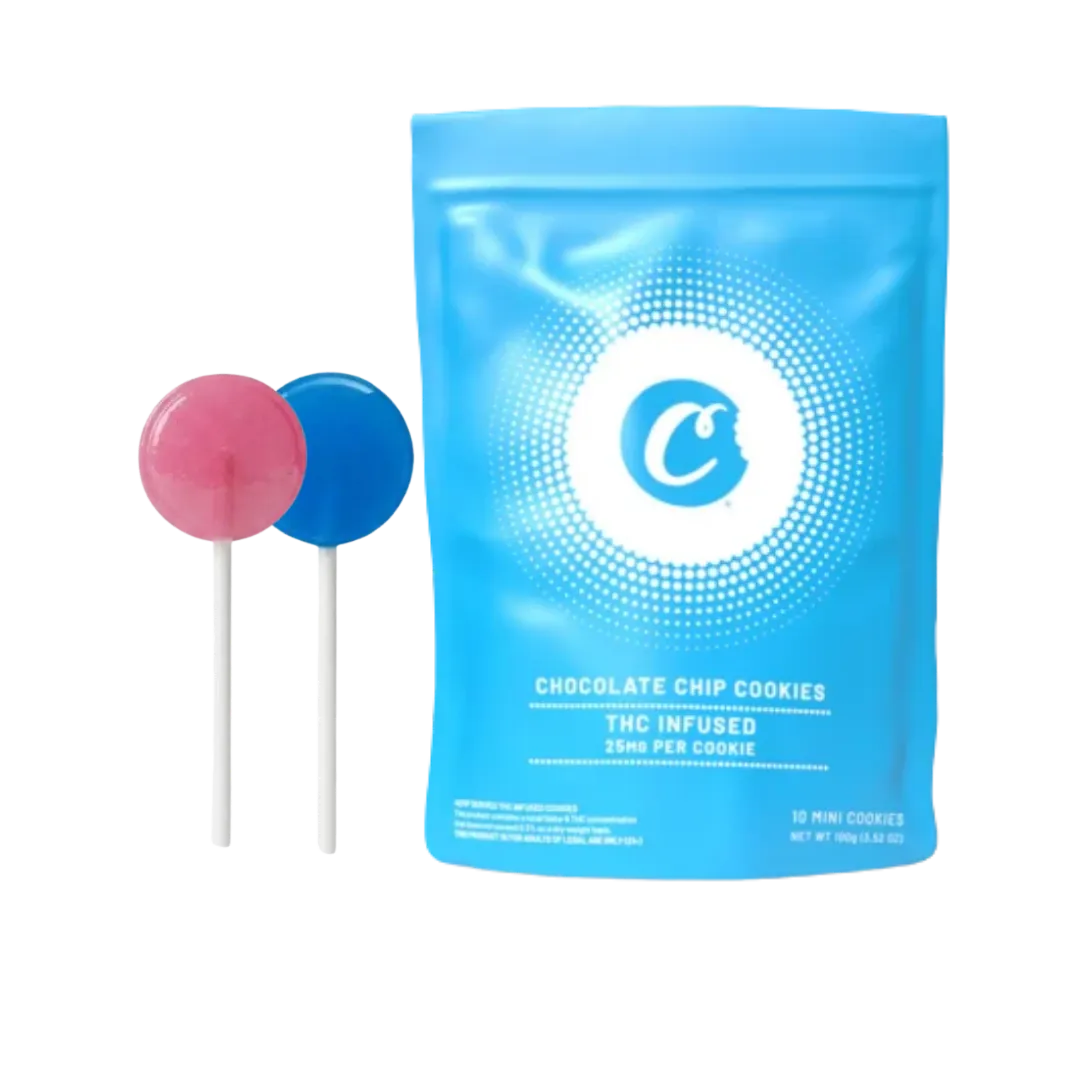 Coffret Découverte Gourmande SaBulle avec un sachet de cookies CBD / THC et deux sucettes sélectionnées selon disponibilité