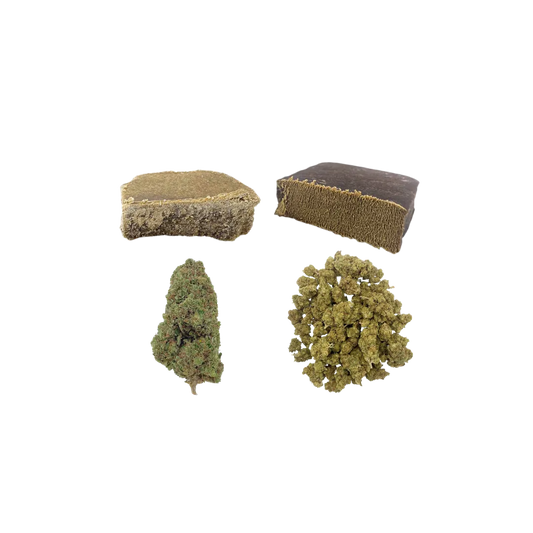 Coffret Exploration Mixte CBD SaBulle avec 3 g de Biscotti, 3 g de Limoncello, 3 g de Golden et 3 g de 3X Filtré