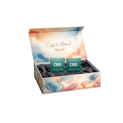 coffret savons chanvre bio et cbd nettoyant exfoliant pour purifier la peau naturellement